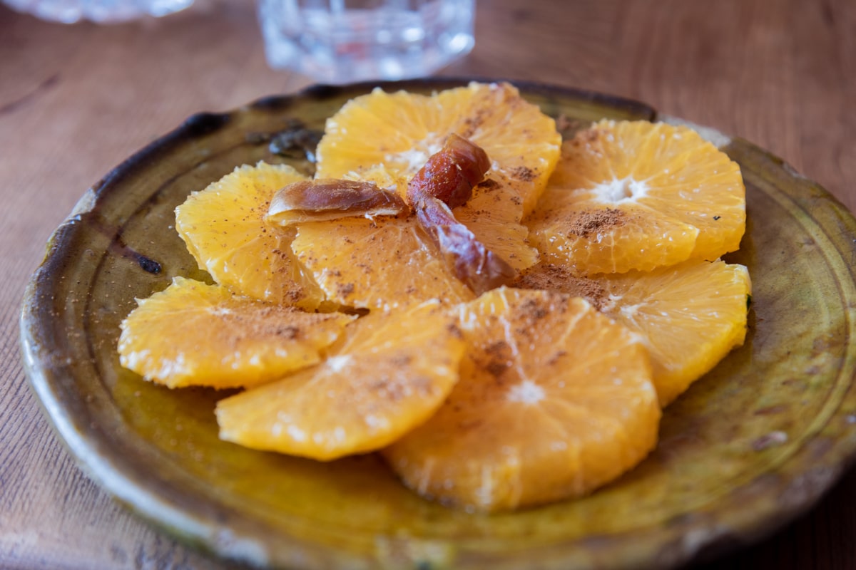 Dessert aux oranges au café des épices