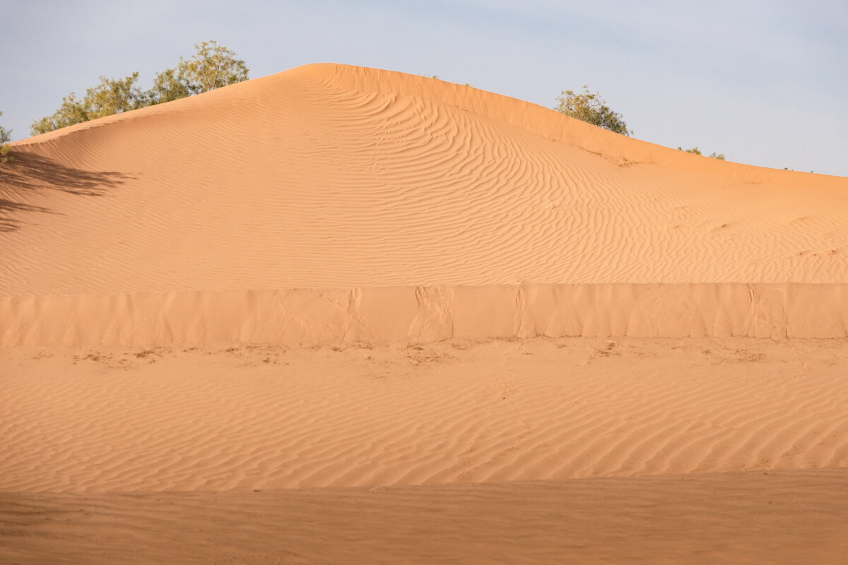 Dune dans le désert au Maroc