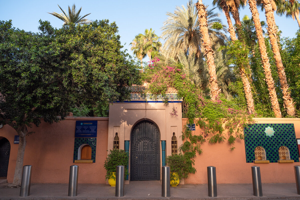 Entrée du jardin Majorelle à Marrakech