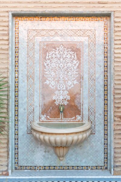 Fontaine à l'hôtel Mamounia, Marrakech