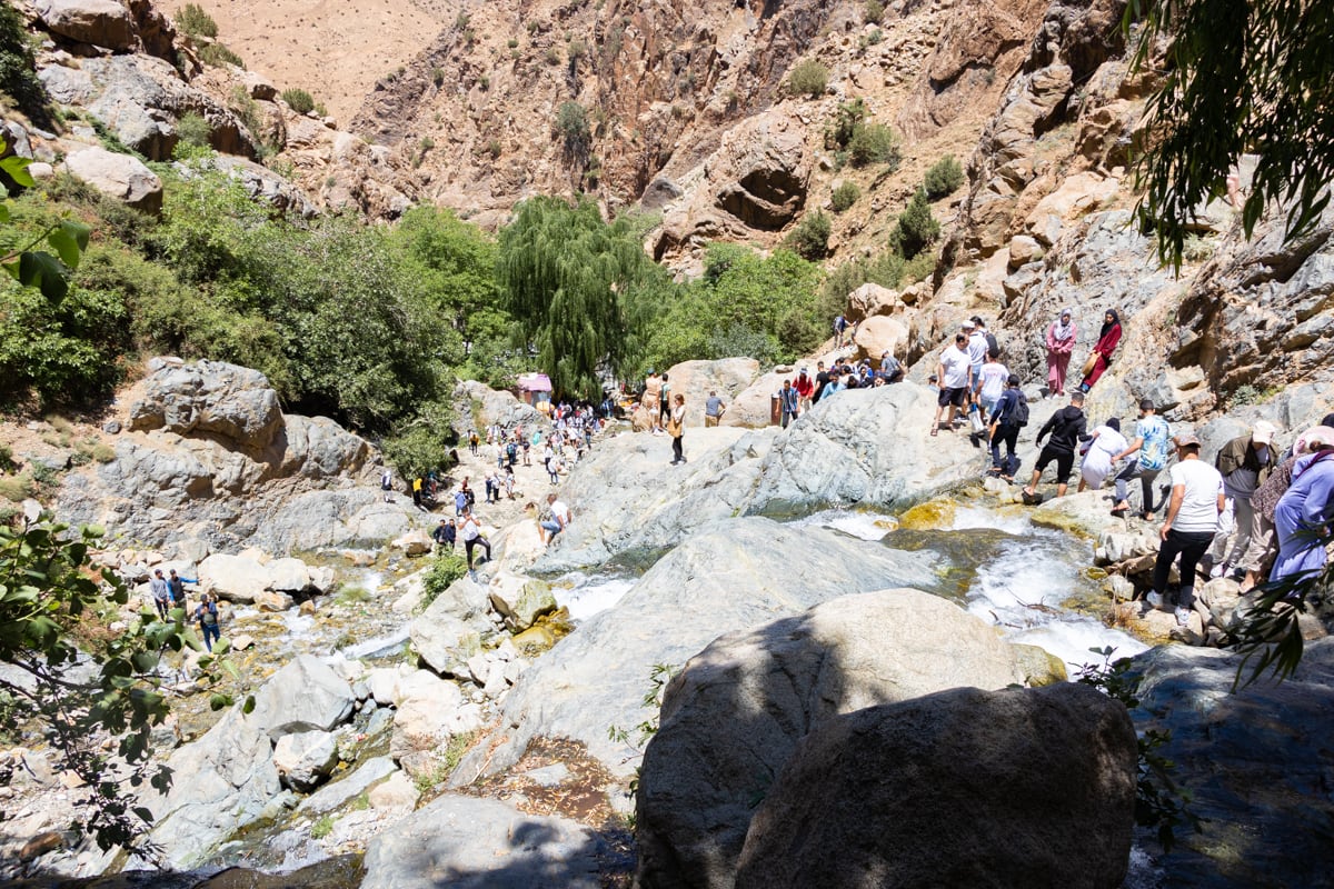 Descente de la rando dans la Vallée de l'Ourika