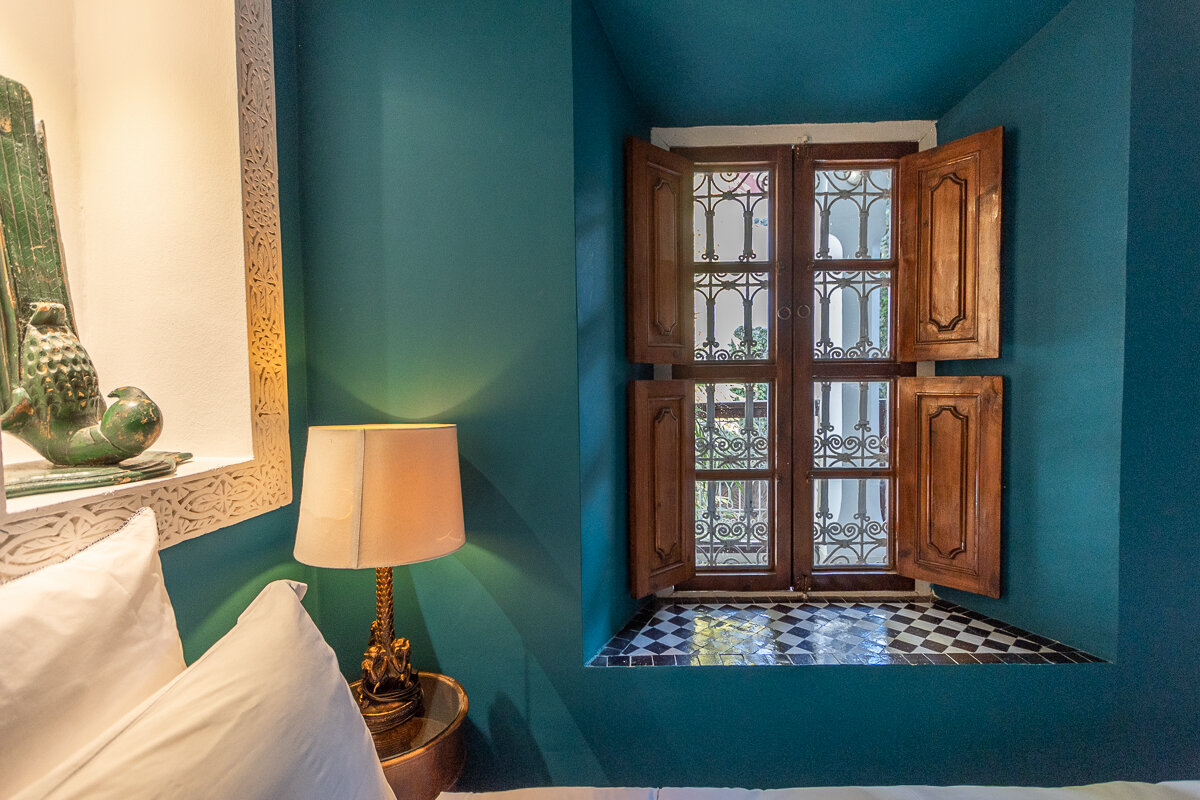 Fenêtre du riad Les yeux bleus