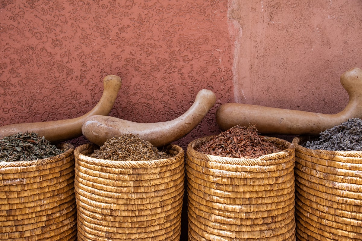 Épices dans un souk