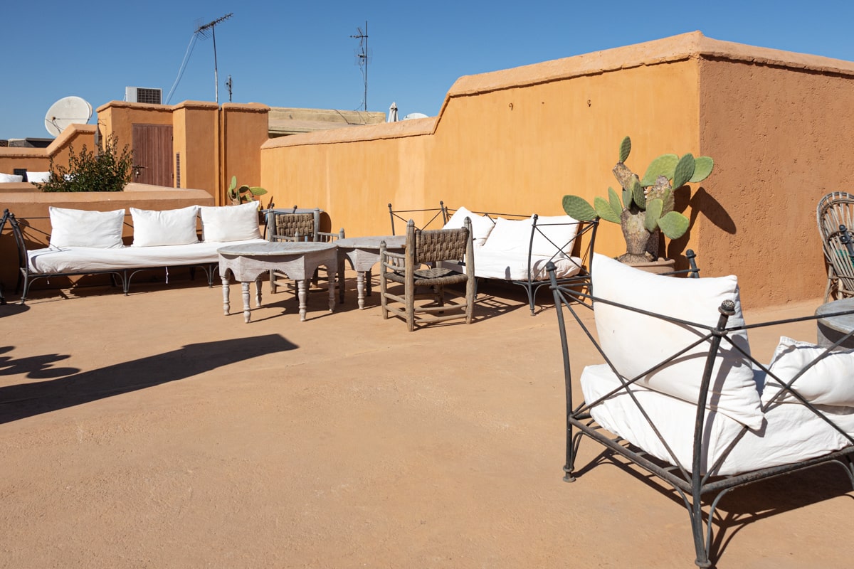 Terrasse du Dark Baraka à Marrakech